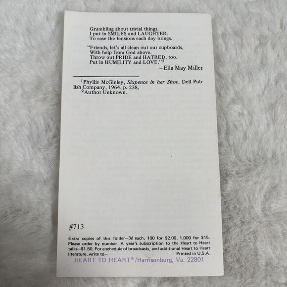 housecleaning made easy heart to heart Hints For Homemakers Book Lot Vintage - Picture 3 of 10